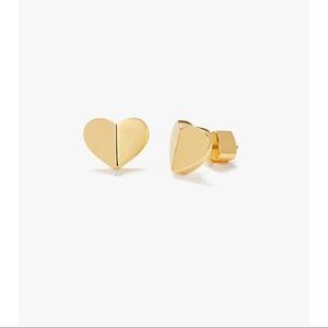heritage spade small heart studs